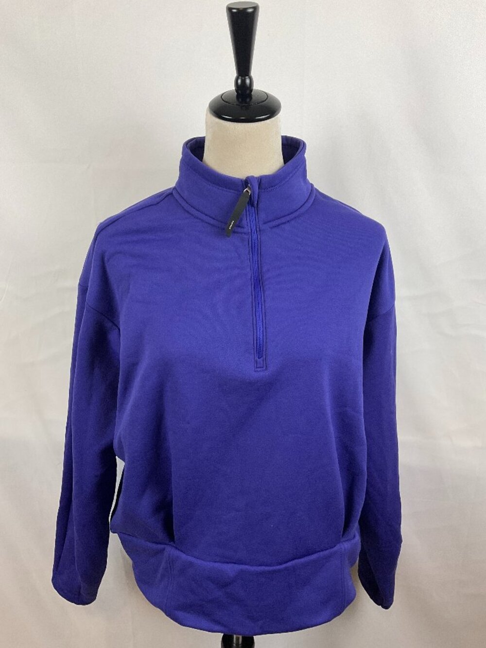 Athleta Altitude Polartec Half Zip Sweatshirt XL Noble Blue Long Sleeve